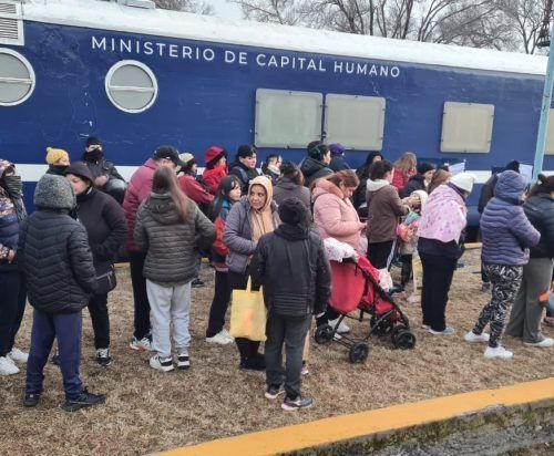San Luis recibió al tren del ministerio de Capital Humano de la Nación