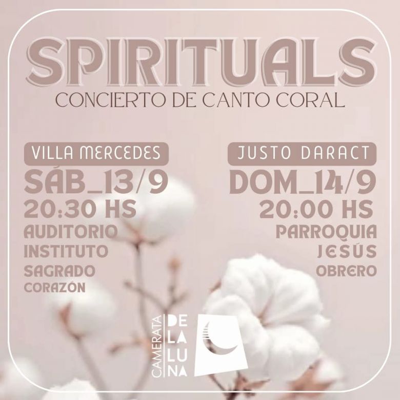 Camerata de la Luna presenta “Spirituals”: un viaje sonoro a través del canto coral