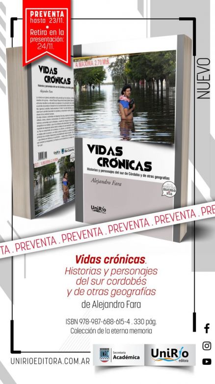 "Vidas Crónicas", el primer libro de Alejandro Fara