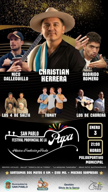 San Francisco, La Carolina, Villa Larca y San Pablo le dan la bienvenida a 2026 con festivales