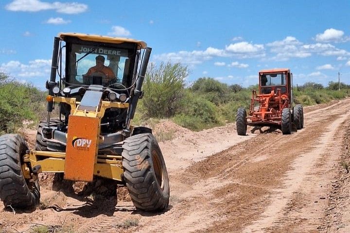 Vialidad Provincial trabaja en la ruta 31 y en la zona del paraje Cabeza de Vaca