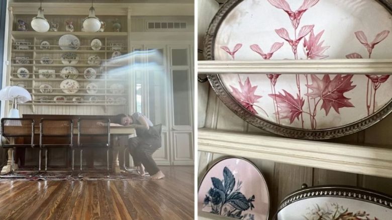 La colecci&oacute;n de platos de porcelana que Natalia Oreiro guarda en un rinc&oacute;n especial de su casa