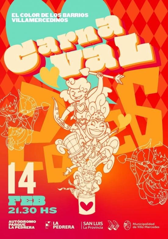 Villa Mercedes celebrar&aacute; el Carnaval 2026 en una noche a puro ritmo y color