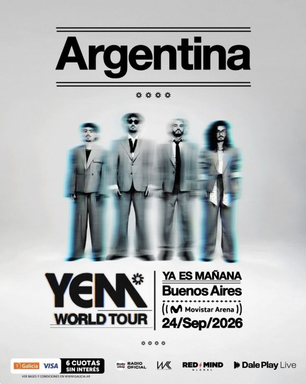 Morat en Villa Mar&iacute;a: &ldquo;La m&uacute;sica argentina ha sido un referente importante de lo que estamos haciendo&rdquo;