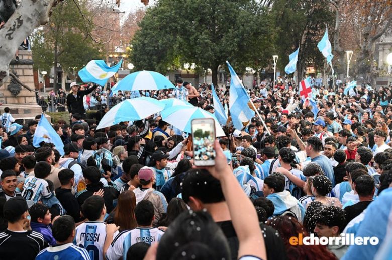 Villa Mercedes fue una fiesta tras el triunfo de Argentina a Inglaterra