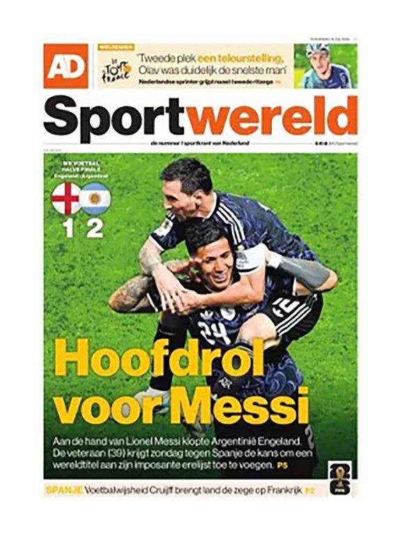 Mir&aacute; las portadas de los principales diarios del planeta tras la remontada de Argentina ante Inglaterra