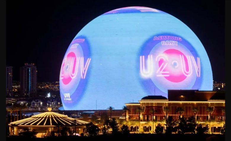 U2 estrenó la tecnología del MSG Sphere, la mega esfera de Las Vegas