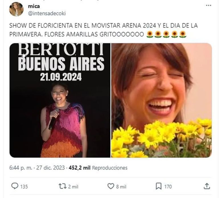 A 20 años de “Floricienta”, Flor Bertotti anunció que hará un show en Buenos Aires y revolucionó a sus fans 