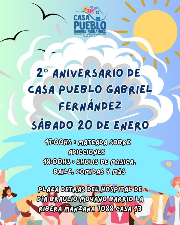 Casa Pueblo " Gabriel Fernández" festeja su segundo aniversario 